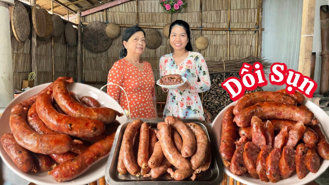 Đây là cách làm DỒI SỤN bằng ruột heo khô và ruột heo tươi đơn giản mà thơm ngon vô cùng 