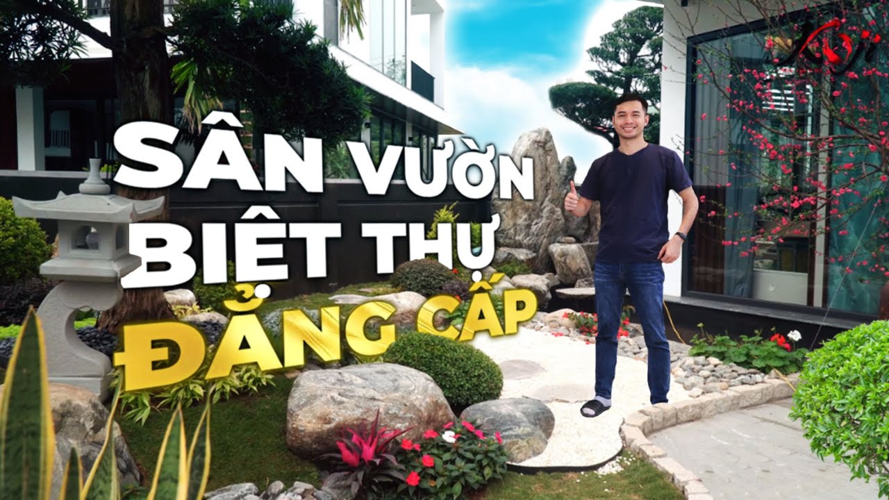 Ngỡ Ngàng Trước Sân Vườn Biệt Thự Với Hồ Koi Khủng Tại KĐT Hado Charm