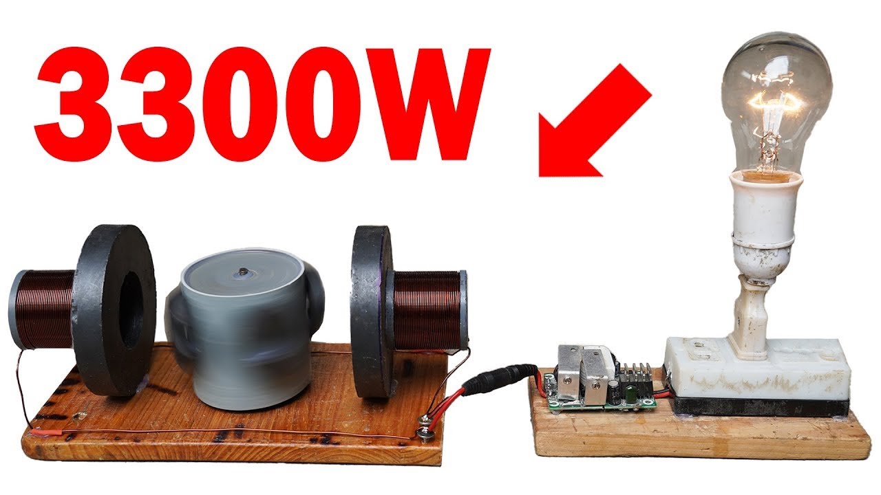How to Make a DIY Permanent Magnet Generator | Free Energy Project at Home