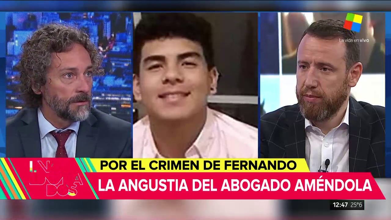 La angustia de Améndola, el abogado de la familia de Fernando