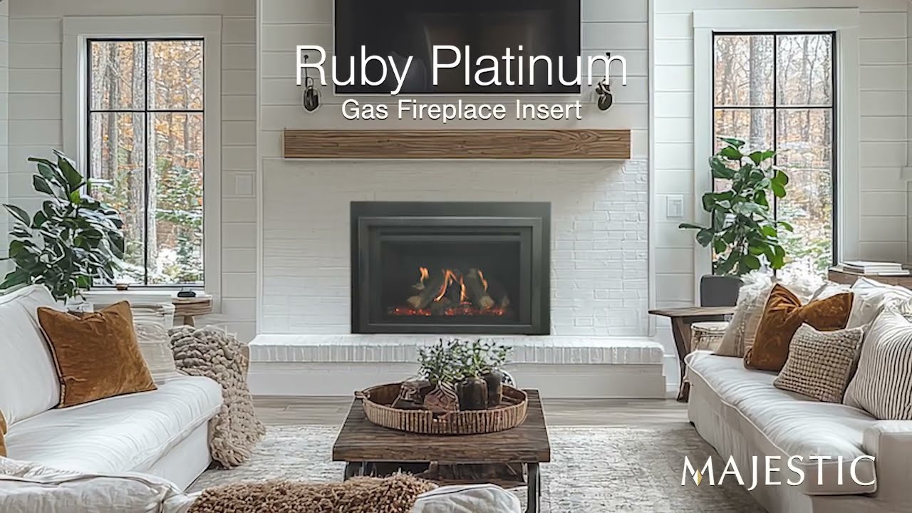 Majestic Ruby Platinum Gas Fireplace Insert | An Authentic Experience at an Exceptional Value