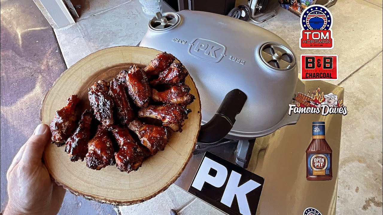 The Best Chicken Wings Ever! / On The PK GO Portable Charcoal Grill! / Awesome!
