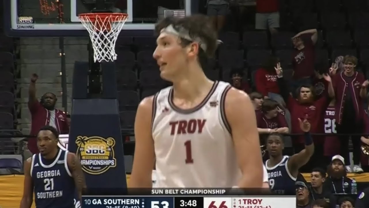 Georgia Southern vs Troy Sun Belt Championship Highlights | 2026 College Basketball Highlights 