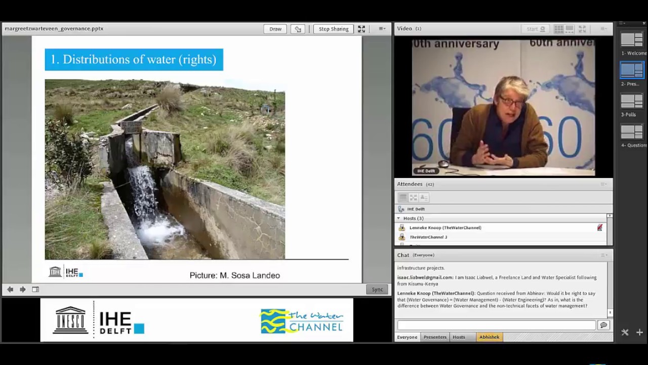 IHE Delft 💧 Alumni Online Seminar: Engaging with the Politics of Water Governance