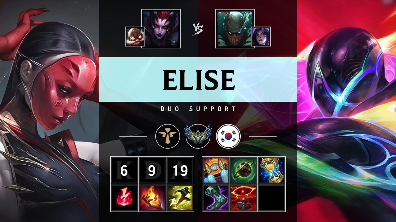 Elise Support vs Pyke - KR Challenger Patch 25.21