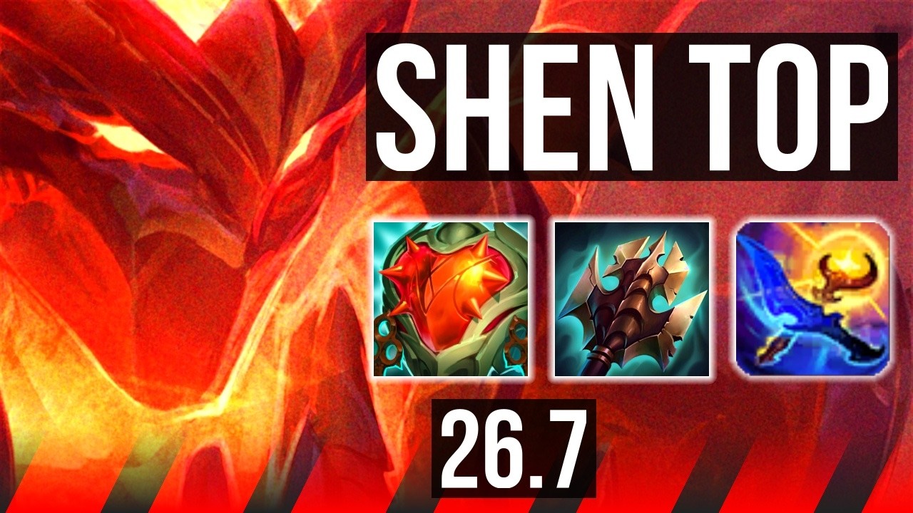 SHEN vs MALPHITE (TOP) | Good KDA: 9/1/17, 39K damage | KR Master | 26.7