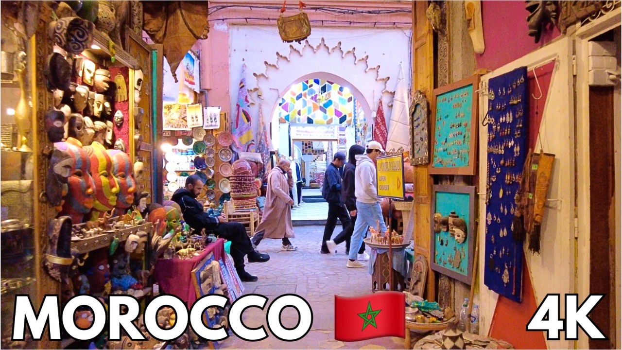 The Morocco You Haven't Seen! 🇹🇷 2025 4K | Medina, Jemaa el-Fnaa square, restaurants, cafes, markets