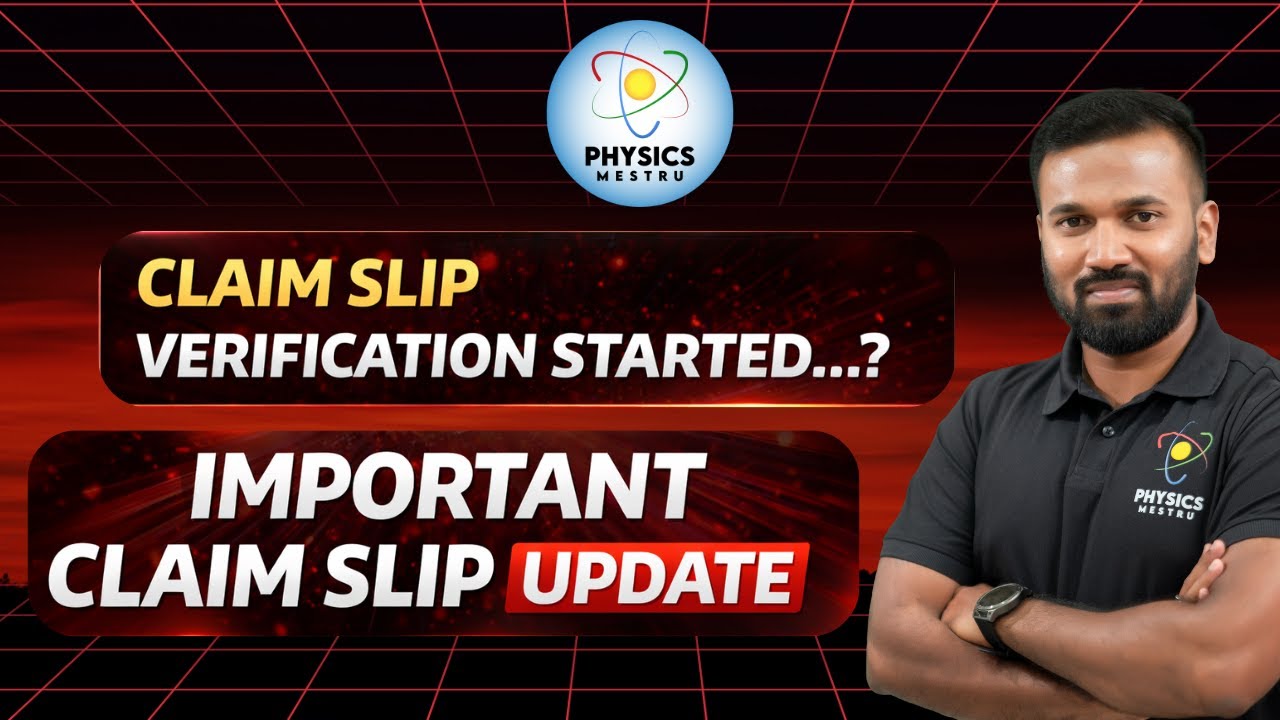 Claimslip Verification Started or not?| Documents required | KCET 2026 | @Physics_Mestru