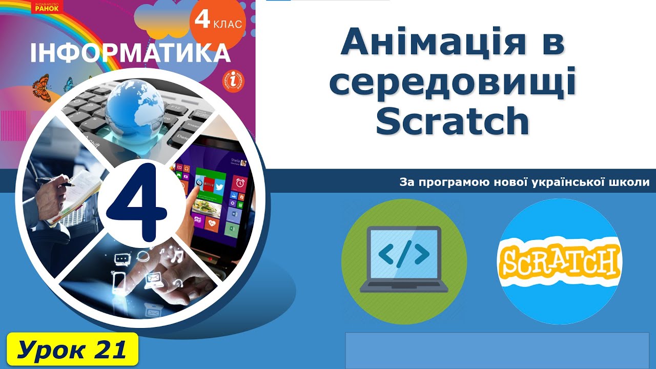 4 клас. Урок 23. Анімація в середовищі Scratch