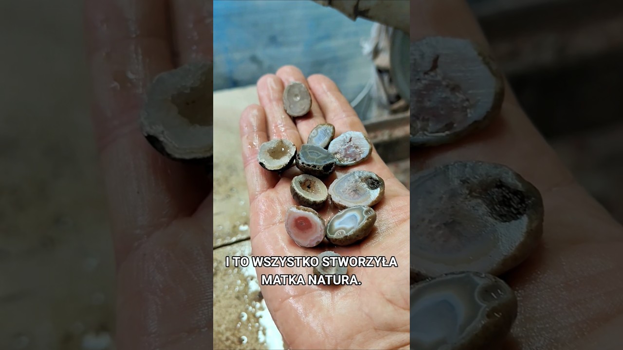Jak przecinam małe Agaty?  #agat #geoda #cięciekamieni #minerały #geologia #panczapeczka