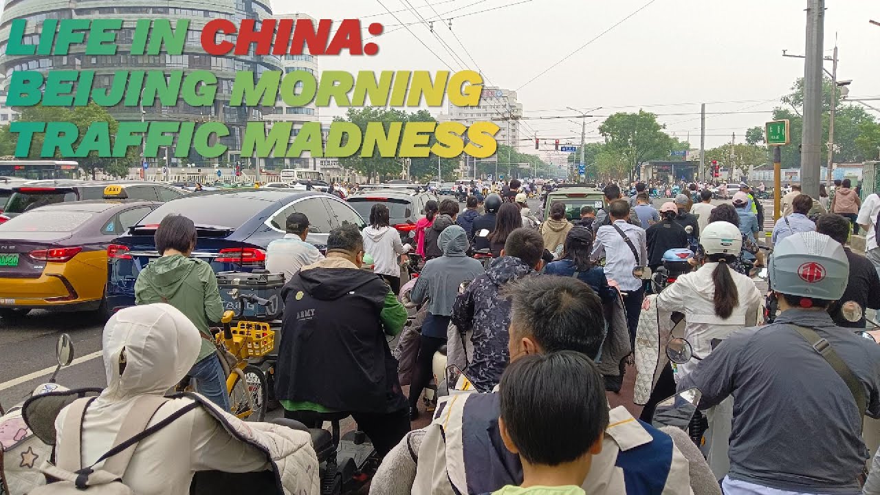 China Beijing Rush Hour Traffic EXPOSED! 😱#china #beijing #travel #commute #transport #traffic #ride