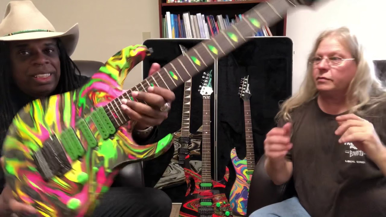A glimpse inside the history or swirling guitars with Darren Johansen, Ibanez, Fender and Steve Vai