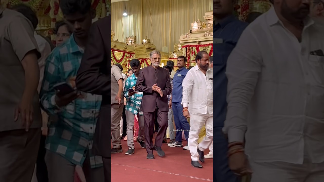 Actor visit at Deputy CM Bhatti Vikramarka Son Marriage #viralshort #wedding #actor #shortsfeed