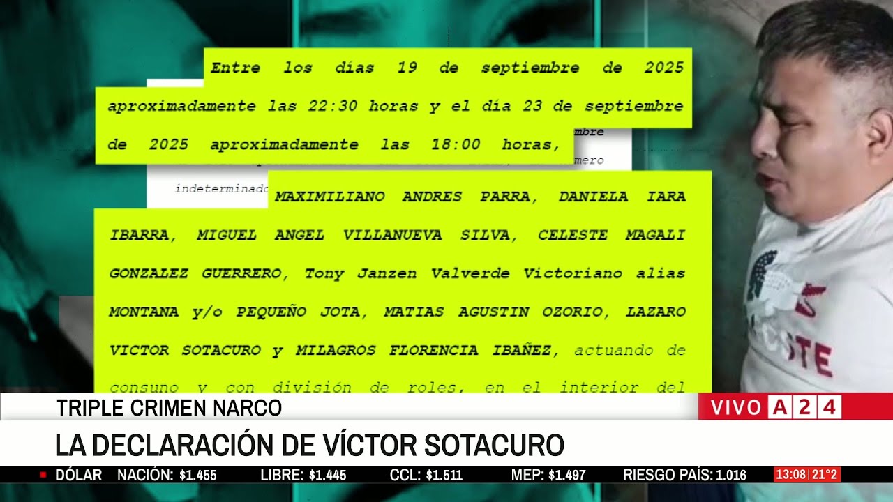 📢 DECLARACIÓN DE SOTACURO I TRIPLE CRIMEN: