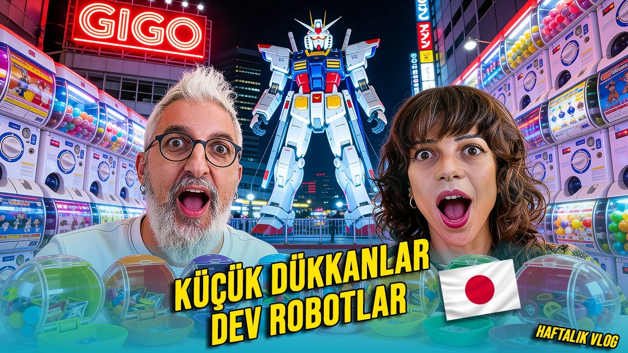 Küçük Dükkanlar, Dev Robotlar! | Tokyo'da Sıradan Bir Gün Bile Farklı🇯🇵(Japonya VLOG)
