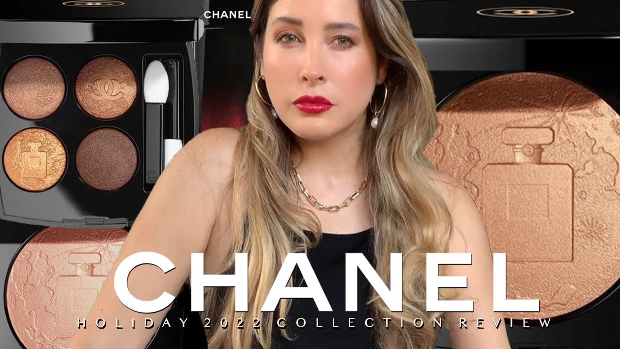 CHANEL HOLIDAY 2022 COLLECTION 🌙 OMBRE DE LUNE Quad + ECLAT LUNAIRE OR ROSE & CUIVRE DORE Swatches