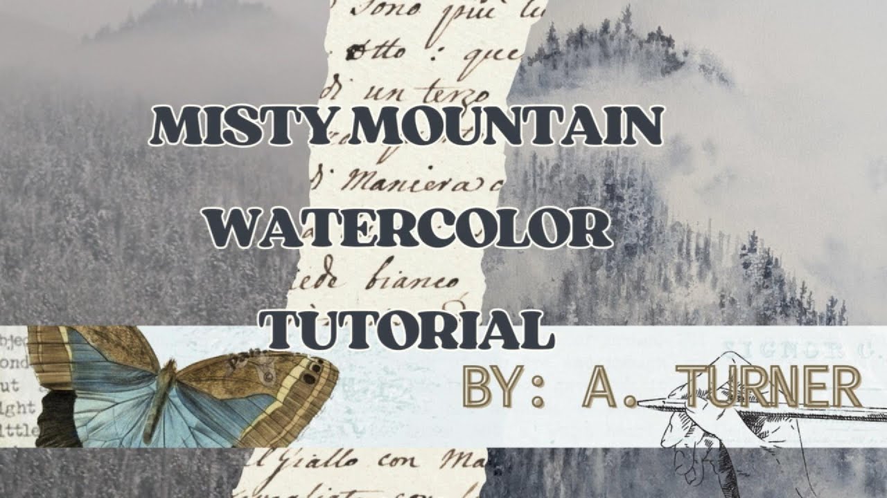 Misty Mountain Tutorial, ASMR, No Talking, Beginner Friendly❄️