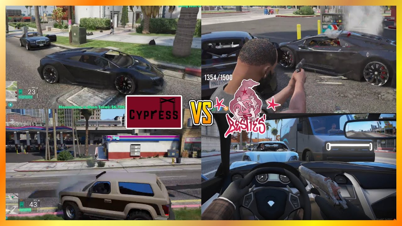 Cypress Pull Up On Besties (5 v 2) (Multi POVs) (3rd Fight) | NoPixel 4.0 GTA RP