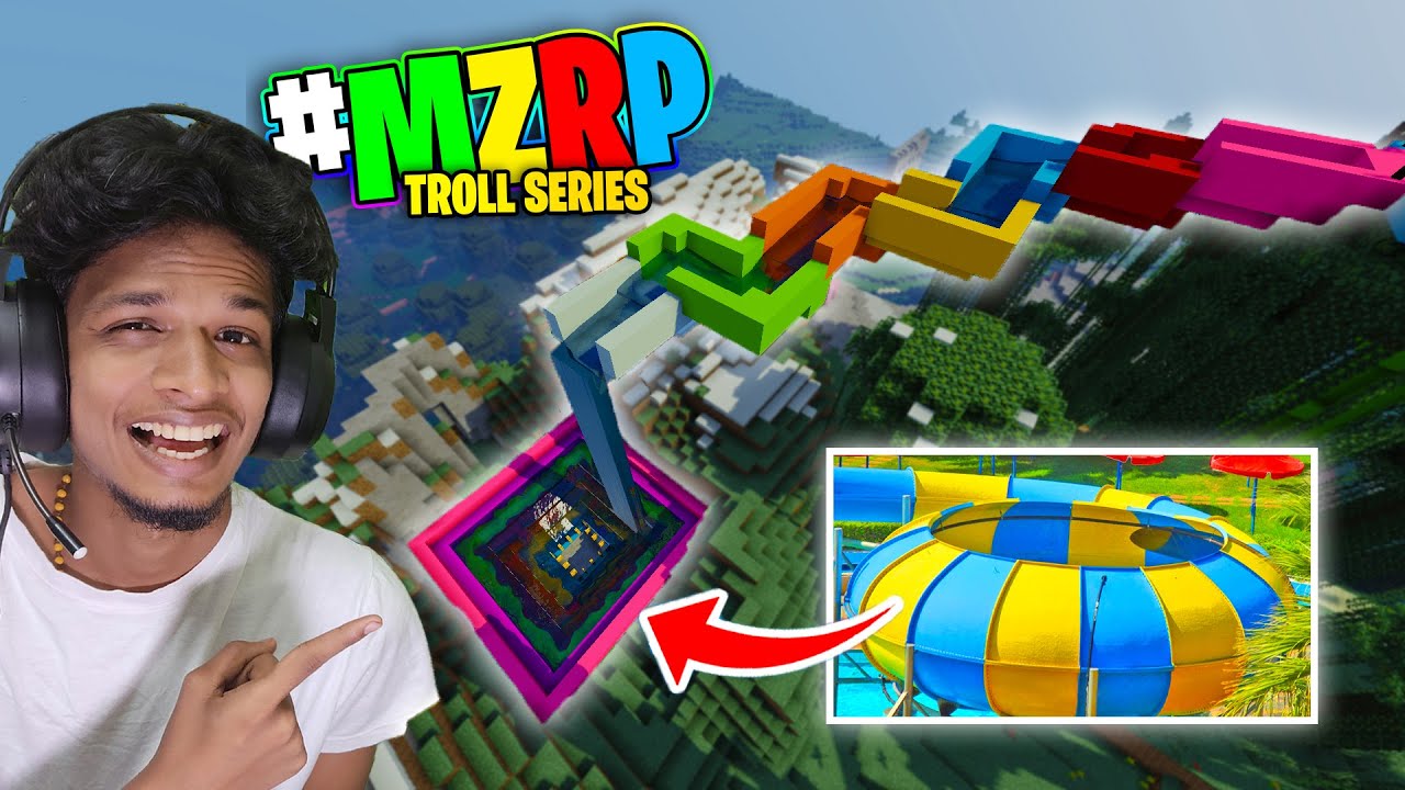 I Build New Water Glide In Minecraft !!! MZRP | Malayalam | Minecraft |