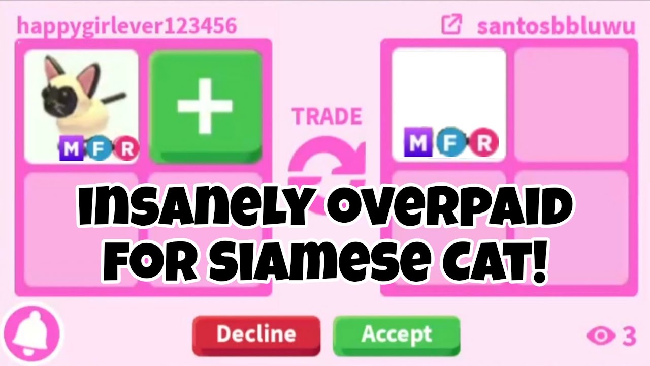 😱😛They INSANELY OVERPAID For My MEGA NEON SIAMESE CAT In Adopt Me! GOT A VERY HIGH VALUE MEGA PET.😱🔥