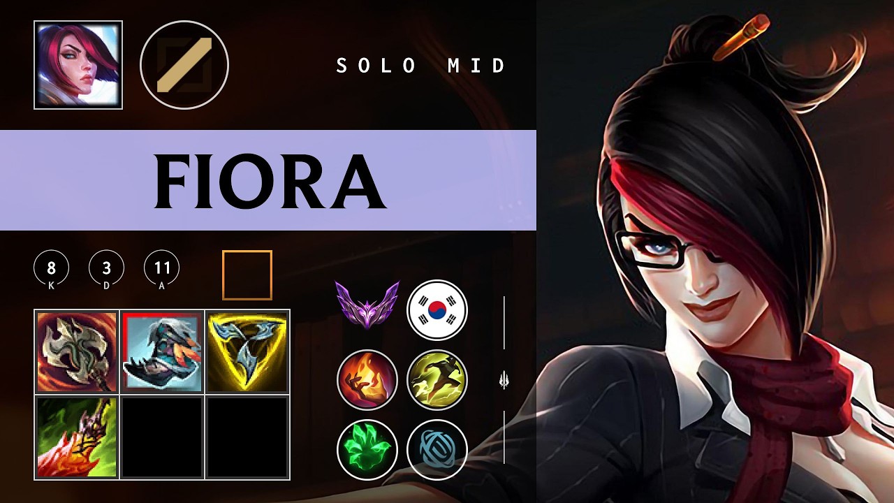 Fiora Mid vs Ryze - KR Master Patch 26.03