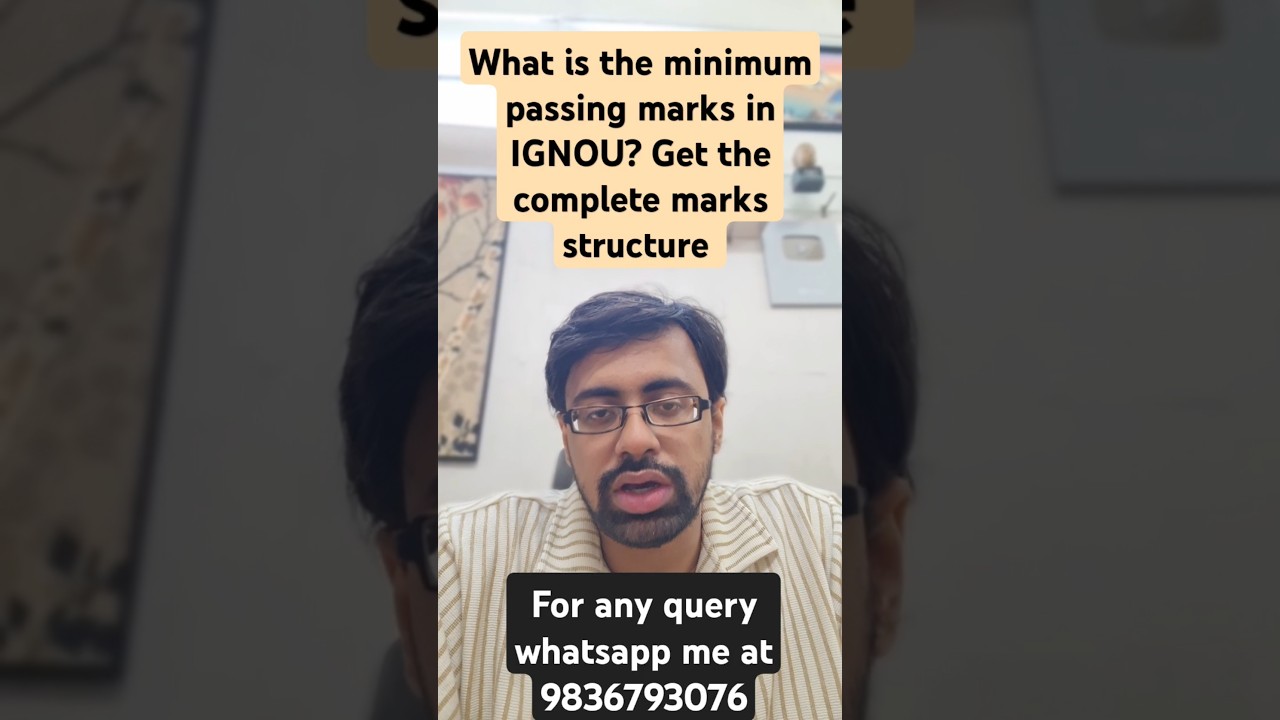 Какой минимальный проходной балл для экзамена IGNOU? Посмотреть полную структуру оценок #ignou #pg