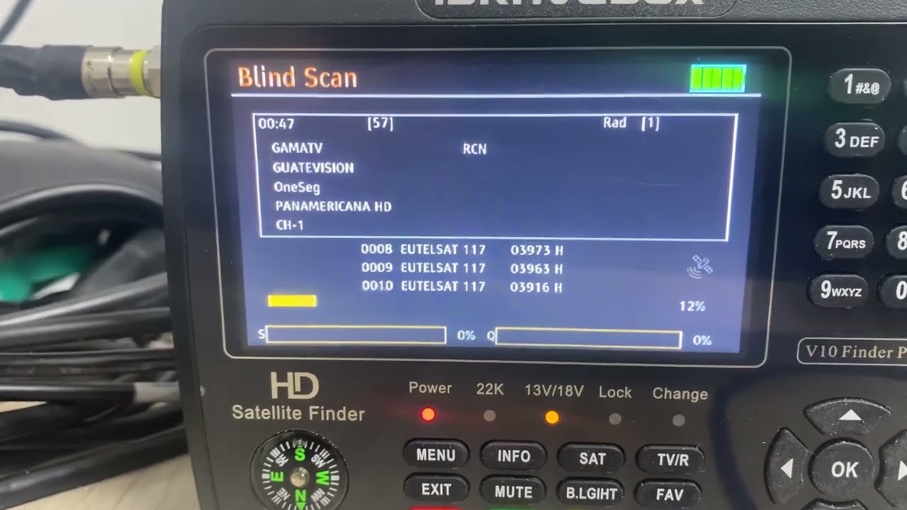 ESCANEANDO EUTELSAT 117 CON iBRAVEBOX