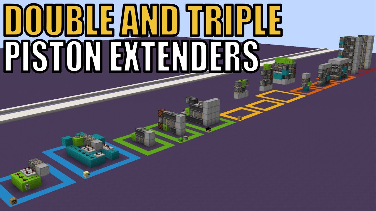 How to Make the SMALLEST Double and Triple Piston Extenders!!! [Horizontal/Vertical/Expandable]