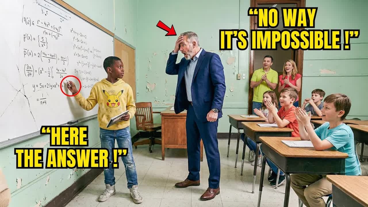 Math Professor Gave Black Student “Impossible”  Problem — Student's Response Made Him Speechless