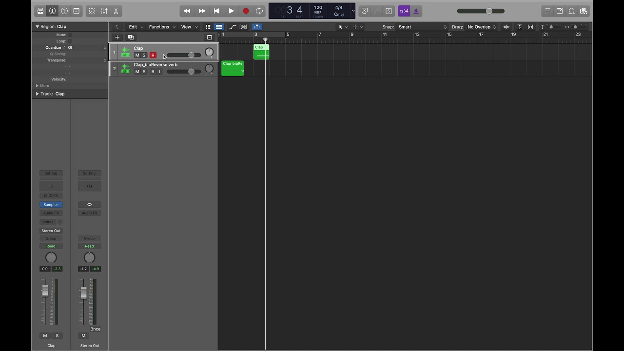 Logic Pro X Quick Tip: Moving region ends to playhead position