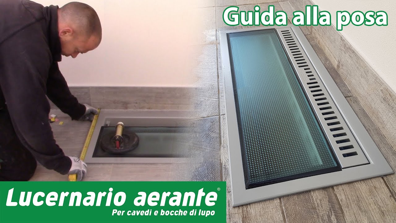 Sostituire la griglia della bocca di lupo con Lucernario aerante in appoggio sul pavimento