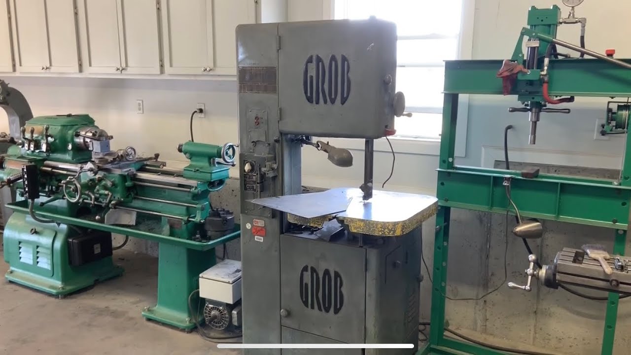 Grob Metal Cutting Vertical Bandsaw & Hendey Lathe Update