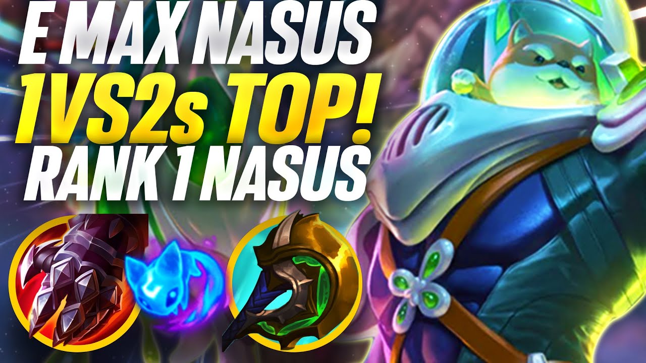 E Max Nasus 1v2s Toplane with ease!  | Carnarius | League of Legends