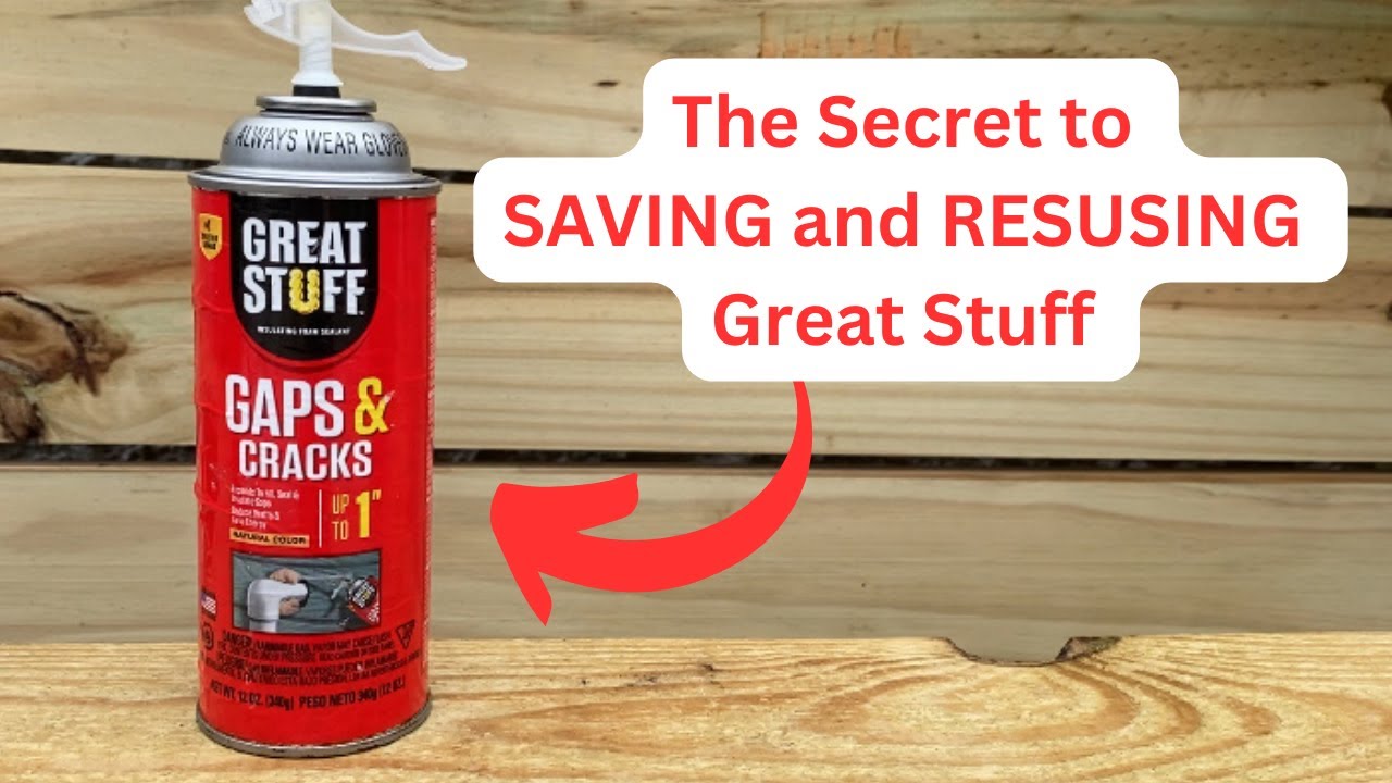 Save and Reuse GREAT STUFF Foam | How to Keep Spray Foam from Hardening | #diy #home