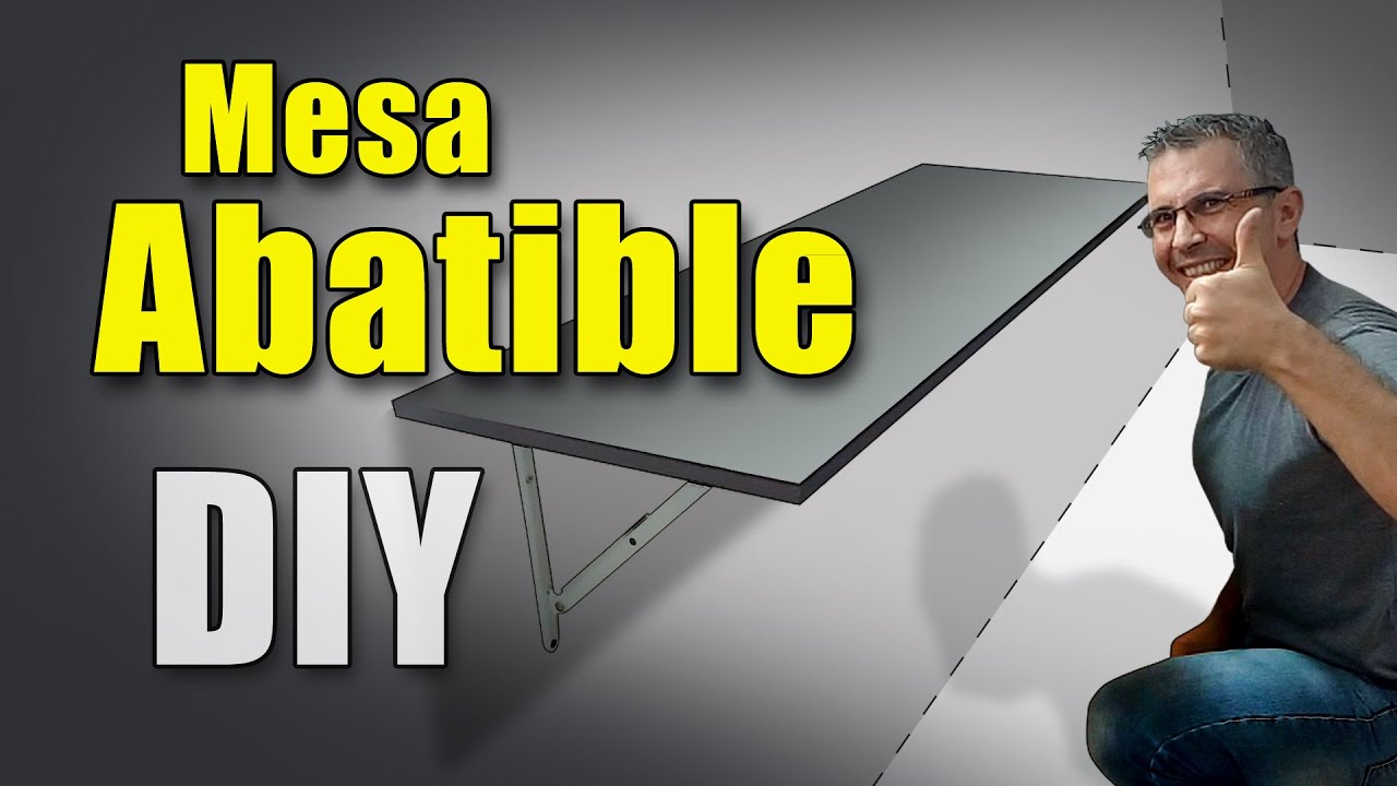 Mesa Abatible - MESA PLEGABLE DE PARED - DIY - Instalación fácil