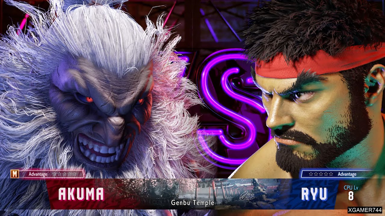 Street Fighter 6 -  Akuma Vs. Ryu (LEVEL 8)