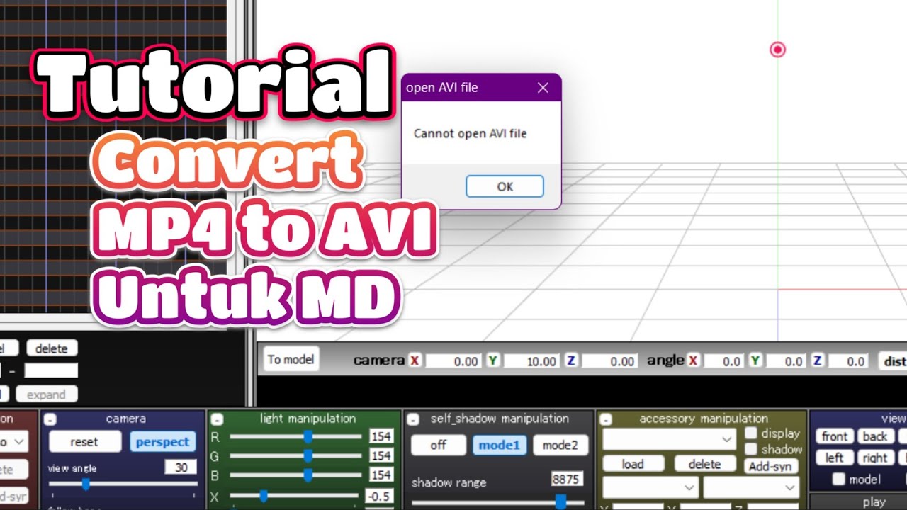 Cara Convert File MP4 ke AVI untuk MMD