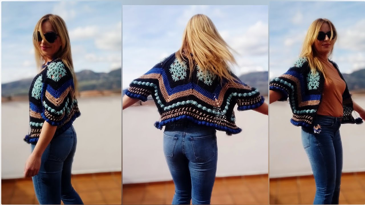 Chaqueta Ucrania a Crochet ✨✨ ( Parte 1 de 2 )
