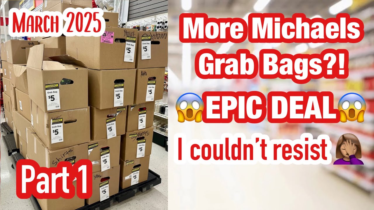 Michaels Grab Bag Unboxing | Part 1 | Epic Deal | March 2025