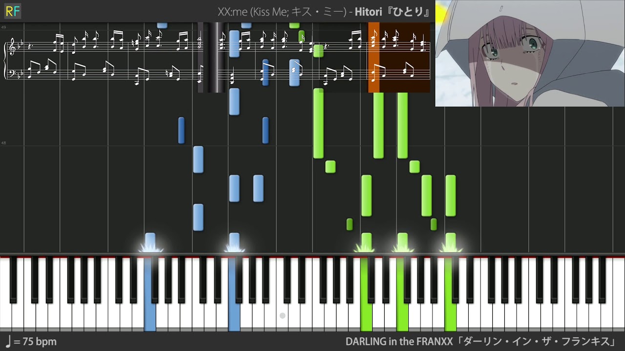 【TV】Darling in the FranXX Ending 4 (Episode 13 OST) - Hitori (Piano)