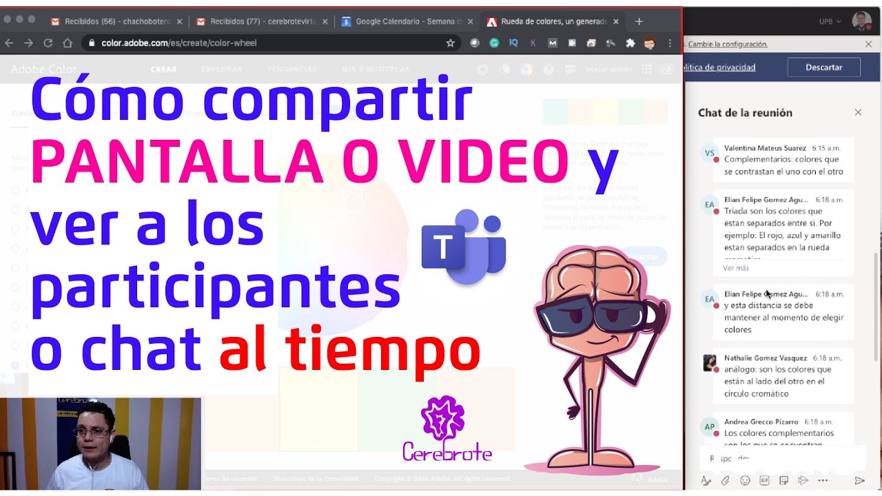 Cómo compartir pantalla y VER A LOS PARTICIPANTES de la llamada al tiempo en Teams | EJEMPLO REAL