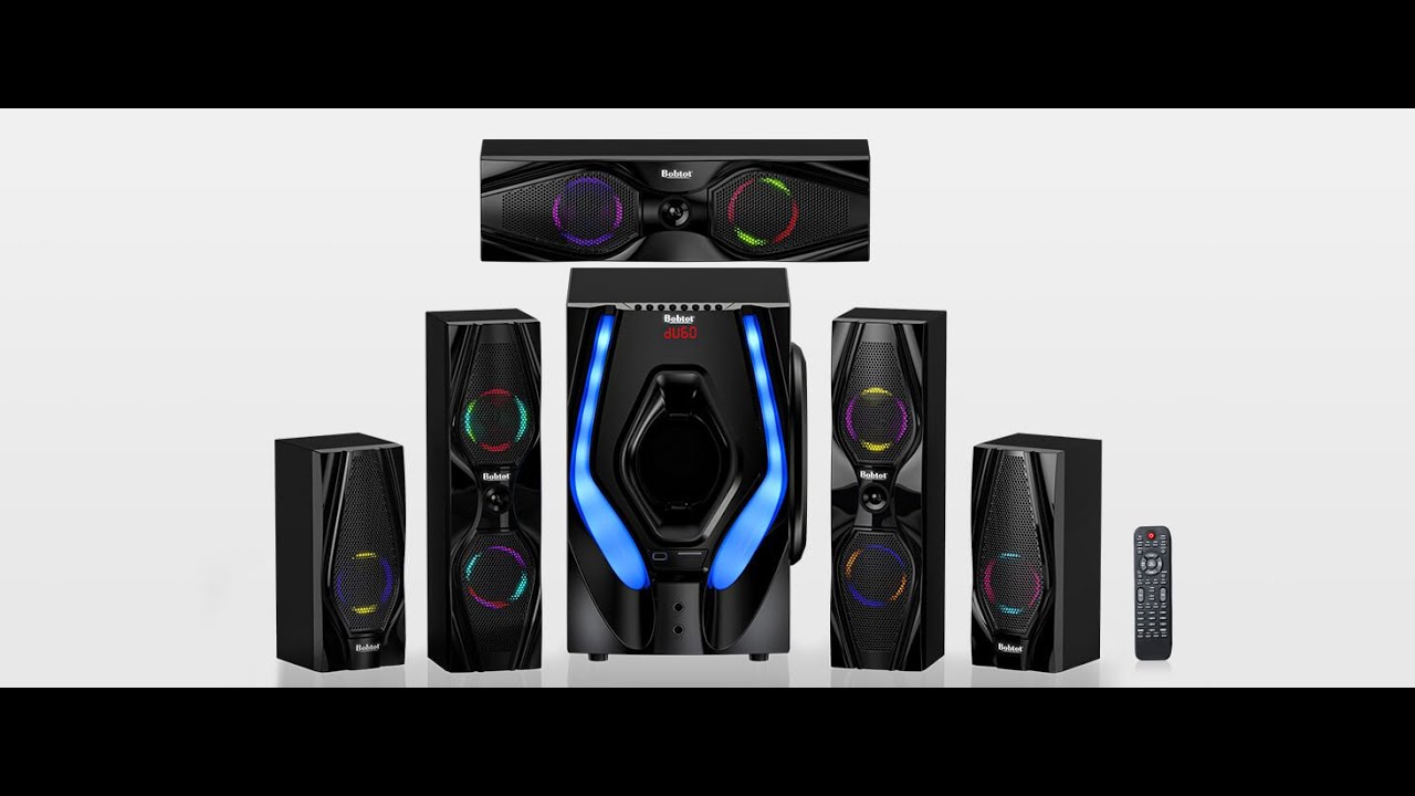 Bobtot 5.1 Surround Sound Speakers Home Theater System