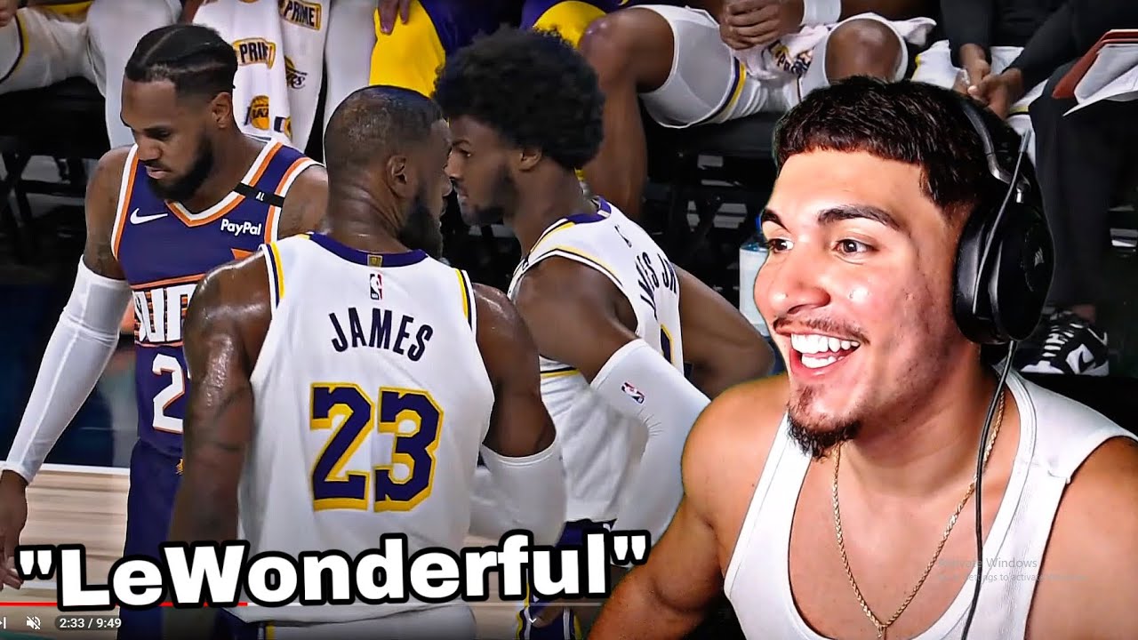 LeBron Fan Reacts To LeBron & Bronny! SUNS at LAKERS | NBA PRESEASON