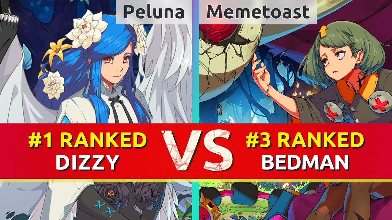 GGST ▰ Peluna (#1 Ranked Dizzy) vs Memetoast (#3 Ranked Bedman). High Level Gameplay