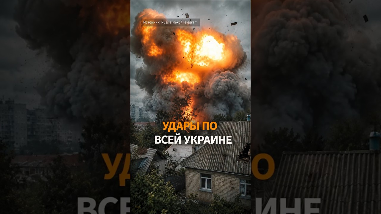 😲Россия ударила по всей Украине: Киев, Кривой Рог, Харьков, Сумская и Запорожская область