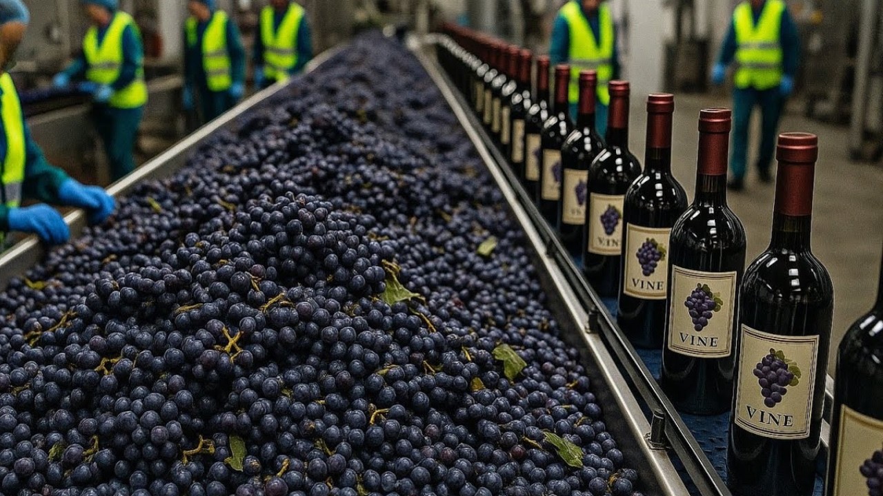 Como o VINHO é feito - Processo Industrial