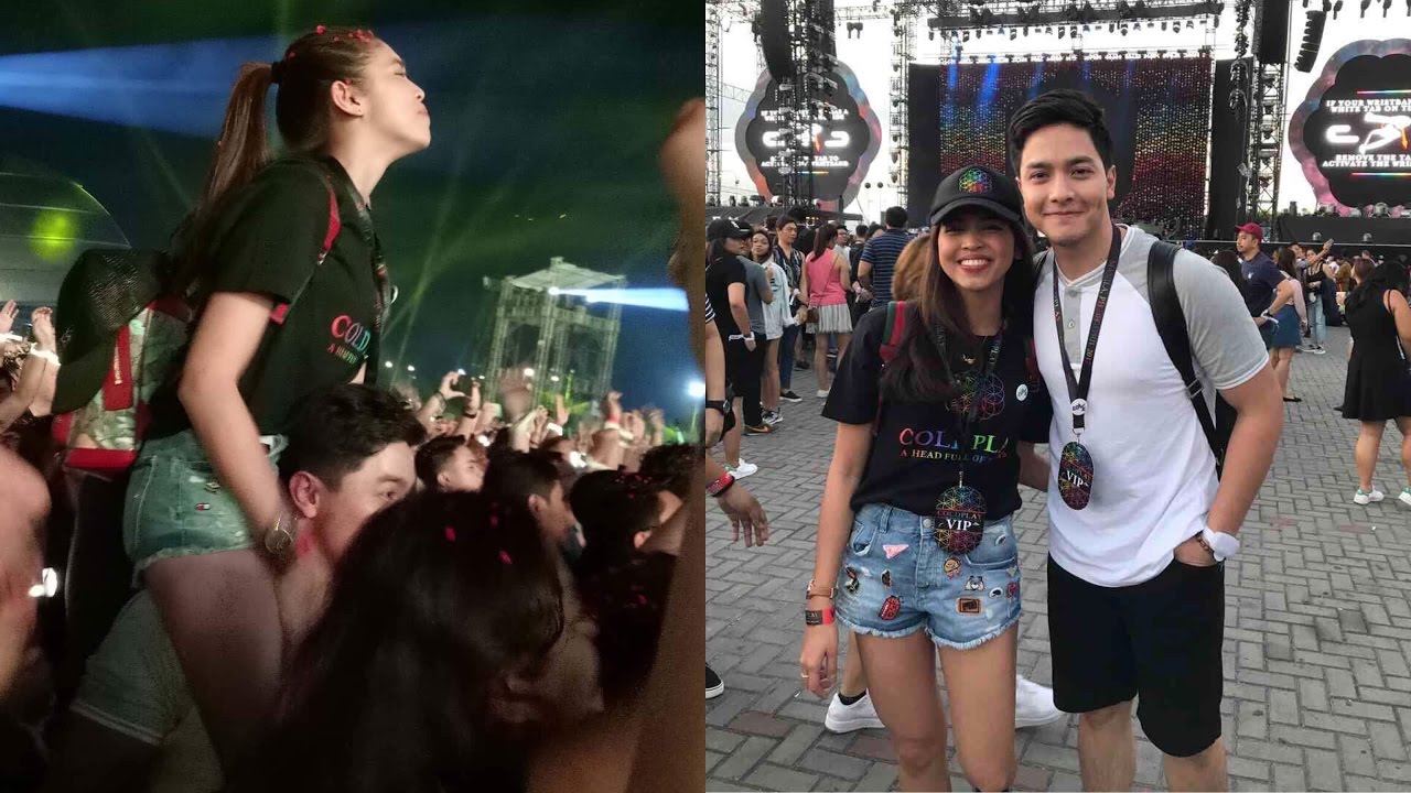 Alden Richards & Maine Mendoza at Coldplay Concert! (KILIG) (MUST WATCH)