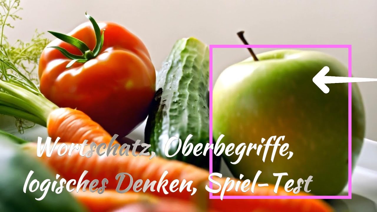 Wortschatz, Oberbegriffe, logisches Denken, Spiel-Test. Wir lernen Deutsch.