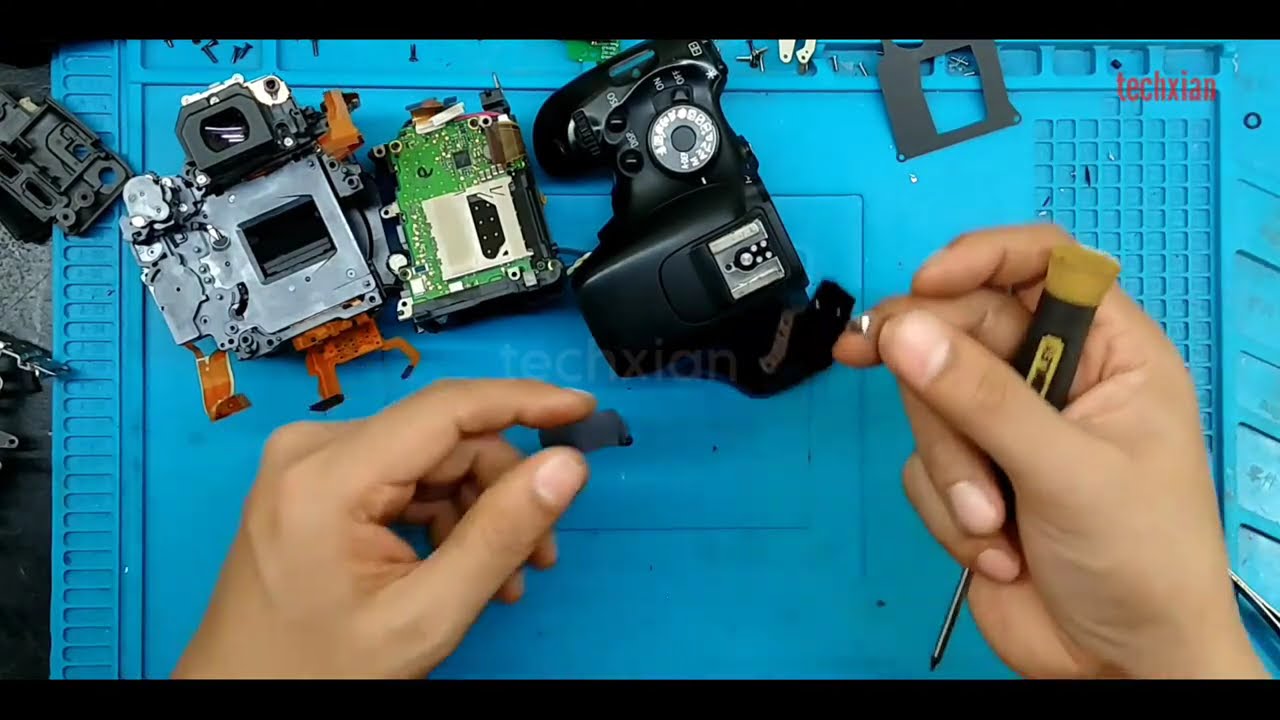 CANON EOS REBEL T3i SHUTTER BLADE REPAIR/DISASSEMBLE/ASSEMBLE