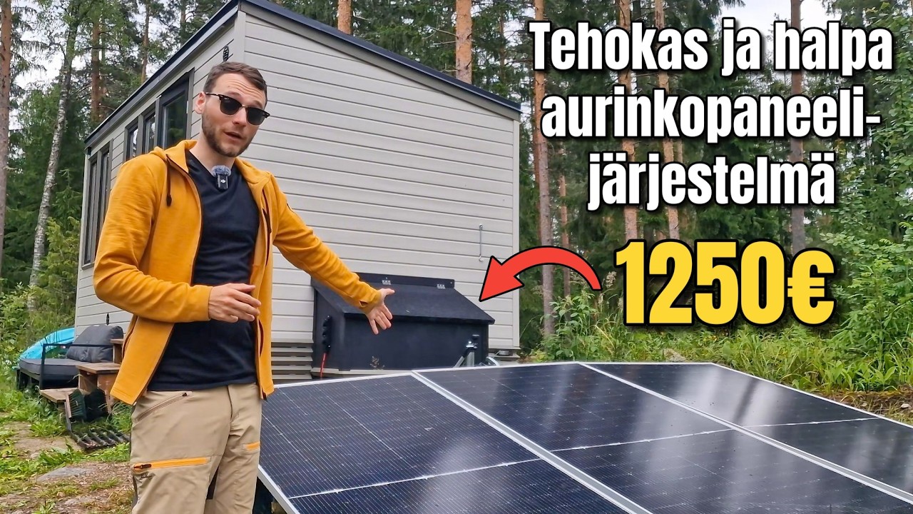 Asensin m&ouml;kkivaunuun aurinkopaneelit! Hybridi-invertteri ja 5,1kwh LiFePo4 akku